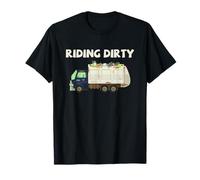 Camion à ordures équitation Sale drôle véhicule Poubelle Design T-Shirt