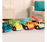 Battat Camion poubelle de recyclage 3 compartiments Jouet pour 1 an+ Vert