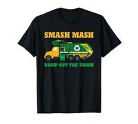 Camion à ordures Smash Mash Dump Out Trash Art drôle T-Shirt