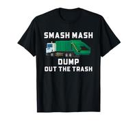 Camion à ordures Smash Mash Dump Out Trash Art drôle T-Shirt