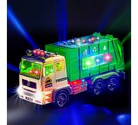 Camion a ordures Toy Brands Zetz avec des lumieres 4D et des sons pour garons pour les enfants enfants 3+ - Trass Trask Vehicule Poussez la boss