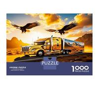 Camion, Aigle 1000 Pièces Coffret Puzzle Voyage épique sur la Route Puzzle Carton Premium - Seniors Passionnés, Concentration, Cadeau Maison Neuve Et Loisirs Indoor 70x50cm/1000pcs