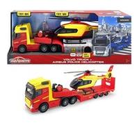 Gamme Majorette Majo Gs Camion + Helico Police 35cm