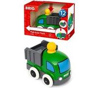 BRIO - 30286 - Camion Benne Push & Go - Jouet d'éveil Premier Age - Stimule la motricité - Système à rétrofriction Facile à Faire fonctionner - A partir de 12 Mois