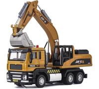 Camion Chantier - Excavatrice Cat - Jaune - Enfant 3+ - Coordination œil-main