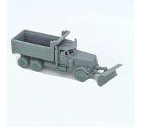 Camion chasse-neige à l'échelle HO | Modèles d'arrêt de sifflet | 1/87 | Résine imprimée 3D, accessoire de scène d'hiver, benne détaillée, modèle ferroviaire, camion miniature