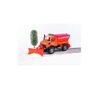Camion chasse neige - BRUDER - 47 cm - Lame avant - Distributeur à sel arrière - Intérieur