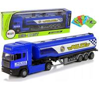 Camion-citerne bleu de la police, 30 cm de long