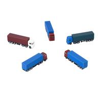 Camion conteneur véhicules camion, échelle 1:150, 5 pièces, jauge N, Architecture, modèle de construction de paysage, fournitures, couleur aléatoire