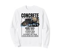 Camion de Ciment Amusant à taux horaire pour béton Sweatshirt