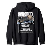 Camion de Ciment Amusant pour béton - Design Vieilli Sweat à Capuche