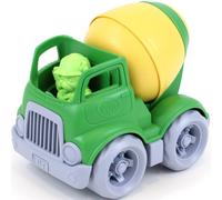 Camion de construction mélangeur vert et jaune