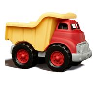 Camion de construction tombereau rouge et jaune