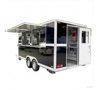 Camion de cuisine mobile commercial, équipement de cuisson pré-installé en acier inoxydable et système de réfrigération et de congélation commercial (y compris cuisinière/friteuse/évier/extraction de