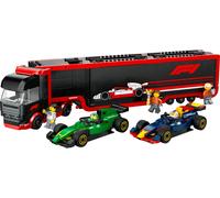 Camion de F1 avec voitures de F1 RB20 et AMR24
