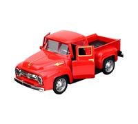 Camion De Noël En Métal Pour Enfants, Transport D'Ornements, Arbre De Noël, Voiture Rouge, Retro, Vintage, Pick-Up, Cadeaux, Jouet Pour Anniversaire