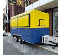 Camion de nourriture avec plaque de cuisson pour sandwich, crème glacée, congélateur, boissons et smoothie pour déjeuners d'entreprise, complexes de bureau et festivals de rue