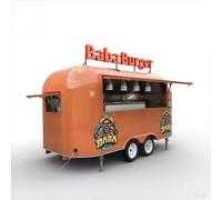 Camion de nourriture mobile avec cuisine et réfrigération, remorque alimentaire entièrement équipée à vendre, chariot Hot Dog et équipement de distribution pour usage commercial