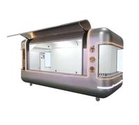 Camion de nourriture mobile de qualité supérieure avec cuisine de qualité commerciale - Remorque multifonction pour barbecue, pizza, hot-dogs et café - Solution complète de restauration pour les