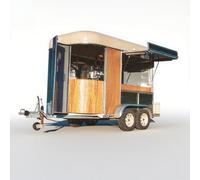Camion de nourriture mobile, remorque alimentaire à vendre avec cuisine et réfrigération, parfait pour la vente, le chariot de hot-dog et l'équipement de support de café