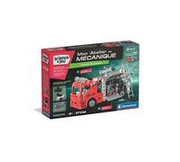 Clementoni | Coffret Construction Camion de Pompier 2 en 1 | 8 Ans + | Mon Atelier Mécanique | Mécanismes | STEM | + 120 Pièces | Manuel 3D | Réplique | Fabriqué en Italie | Cadeau Jouet Enfant