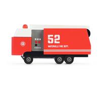 Camion De Pompier - Bois De Hêtre Massif Red TU