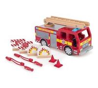 Tidlo Camion de pompiers Fire Engine en bois