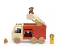 Camion de pompier en bois Multicolore G