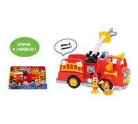 Camion de Pompier Mickey avec fonctions sonores et lumineuses - MCC00 - 2 figurines incluses