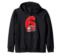 Camion de Pompier pour 6e Anniversaire Véhicule de Pompier pour Enfants Six Sweat à Capuche