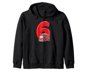 Camion de Pompier pour 6e Anniversaire Véhicule de Pompier pour Enfants Six Sweat à Capuche