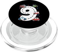 Camion de Pompier pour Anniversaire d'enfant 9 Ans PopSockets PopGrip pour MagSafe