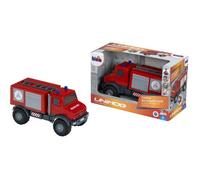 Camion de pompier tout-terrain - KLEIN - 3600 - Mercedes Unimog - Roues souples et hayon arrière ouvrable - Échelle 1:24 - Dès 3 ans