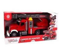 Camion de pompier Turbo Challenge avec grande échelle 35 cm Rouge Rouge