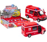 Camion de pompiers 1:32 Portes ouvertes Lumières Bruits Conduite Rouge