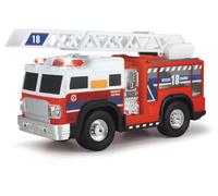 Dickie Toys - Unité de Secours Fire - Camion de Pompier de 30 cm avec échelle Extensible, lumière Bleue et sirène, pour Les Enfants à partir de 3 Ans