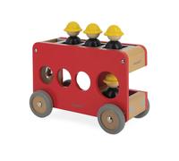 Camion De Pompiers En Bois Fsc Rouge TU