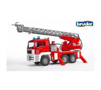 Bruder Camion De Pompier Man Avec Échelle, Pompe À Eau Et Module Son Et Lumière