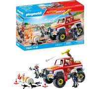 Camion De Pompiers PLAYMOBIL - Véhicule D'Action Urbaine Ensemble De Jeu - 71824