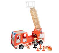 Camion de pompiers rouge