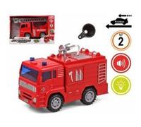 Camion de Pompiers Rouge Lumière Son 119329 Blanc