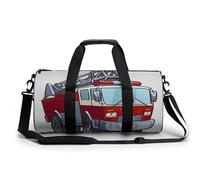 Camion De Pompiers Sac De Sport Gym Sac De Voyage Sac W nd Duffel Bag pour Camping Randonnée Voyage 45x23x23cm
