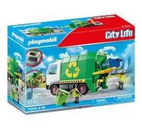 Playmobil - Camion de recyclage 71234 - À monter soi-même - Dès 4 ans - Vert et blanc