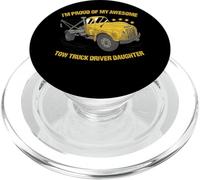 Camion de remorquage I'm Proud of My Awesome Truck Driver Daughter PopSockets PopGrip pour MagSafe