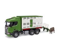 Camion De Transport D'animaux Scania Super 560r Avec 1 Bœuf Vert TU