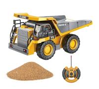 Camion D'excavation Alimenté Par Batterie - Modèle Automobile Interactif, Kit De Transport De Marchandises Éclairé | Transporteur De Chantier Mécanique Réaliste, Équipement D'aventure De Bac À Sable P
