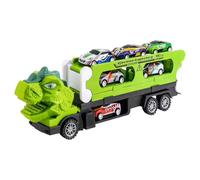 Camion Dinosaure - Ensemble de véhicules de Transport d'animaux | Jouet de Jeu Carrier avec Six Mini Voitures | Transporteur Roulant interactif pour Les de Plus de Trois Ans | Cadeau éducatif
