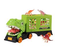 Camion Dinosaure Jouet pour ,Voiture de Transport Tyrannosaurus avec Figurine de Dinosaure - Jeux Éducatifs Interactifs pour Jeu de Rôle - Voyage Fête Noël Jeu de Rôle Pique-nique Extérieur Maison