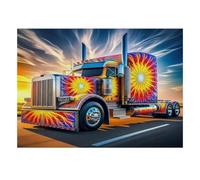 Camion Éclat Soleil Route Puzzle, 1000 Pcs pour Adultes Haute Qualité