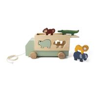 Camion en bois animaux